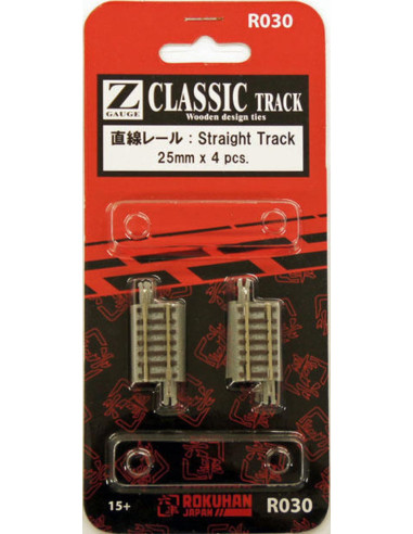 Straight Track 25mm (4 pcs.) - ROKUHAN - R030