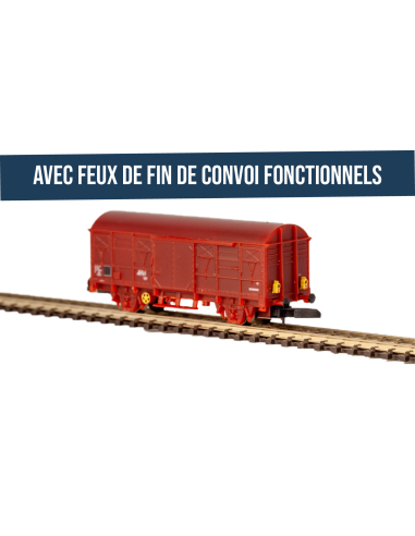 SNCF G4 boxcar with functional tail lights (standard)