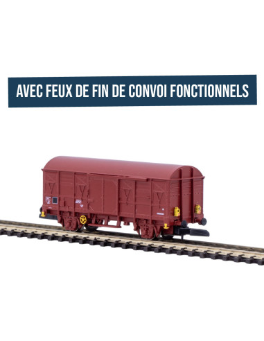 SNCF G4 boxcar with functional tail lights (standard)