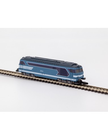 locomotive SNCF BB67400 blue Z scale - front view
