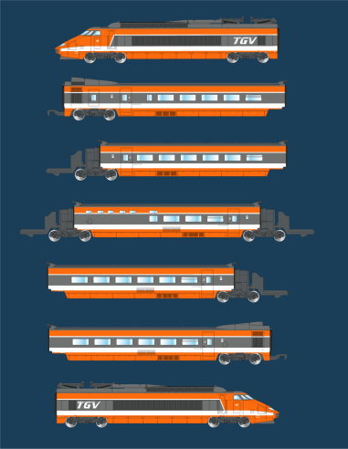 TGV Sud-Est – orange - analog
