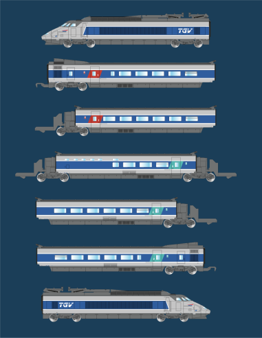 TGV Sud-Est - Atlantique - analogique