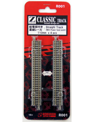 Straight Track 110mm (4 pcs.) - ROKUHAN - R001